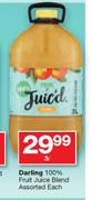 Darling 100% Fruit Juice Blend Assorted-3Ltr Each
