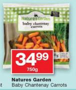 Natures Garden Baby Chantenay Carrots-750g