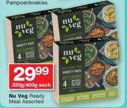 Nu Veg Ready Meal Assorted-320g/400g Each