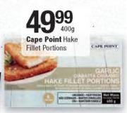 Cape Point Hake Fillet Portions-400g