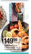 Cape Point Queen Prawns-700g Each