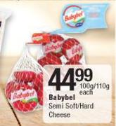 Babybel Semi Soft/ Hard Cheese-100g/110g Each