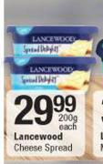 Lancewood Cheese Spread-200g Each