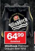 Windhoek Premium Draught Beer NRB-6x440ml
