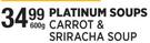Platinum Soups Carrot & Sriracha Soup-600g