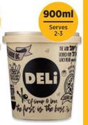 Deli Soup Assorted Serves-900ml Each