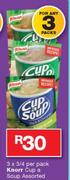 Knorr Cup A Soup-3x3/4 Per Pack