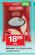 Allsome voorafgekookte langkorrelrys-2Kg