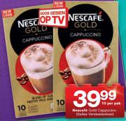 Nescafe Gold Cappucino Stafies Verskeidenheid-10 Per Pak