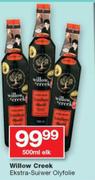 Willow Creek ekstra suiwer olyfolie-500ml elk