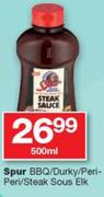Spur BBQ/ Durky/ Peri-Peri/ Steak Sous-500ml Elk