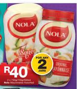 Nola Mayonnaise-2x750g/ 730g/ 500ml Jars