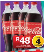 Coca-Cola Regular Cold Drink NRB-4x1.5Ltr 