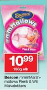 Beacon mmmMarshmallows Pienk & Wit Malvalekkers-150g Elk