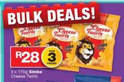 Simba Cheese Twirls-3x110g