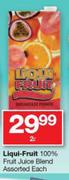 Liqui Fruit 100% Fruit Juice Blend-2Ltr Each