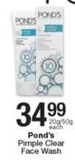 Pond's Pimple Clear Face Wash-20g/50g Each