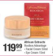 African Extracts Rooibos Advantage Facial Cream-50ml, Eye Cream-15ml Each