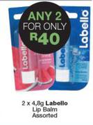 Labello Lip Balm Assorted-2 x 4.8g