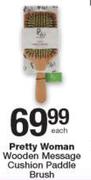 Pretty Woman Wooden Message Cushion Paddle Brush-Each