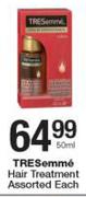 Tresemme Hair Treatment Assorted-50ml Each