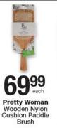 Pretty Woman Wooden Nylon Cushion Paddle Brush-Each