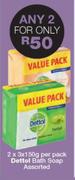 Dettol Bath Soap Assorted-2 x 3 x 150g