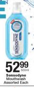 Sensodyne Mouthwash Assorted-500ml Each