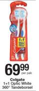 Colgate 1+1 Optic White 360 Degree tandeborsel-Per Pak