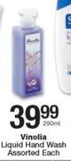 Vinolia Liquid Hand Wash Assorted-290ml Each