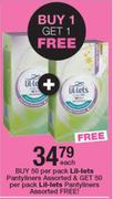 Lil-Lets Pantyliners Assorted 50 Per Pack-Each