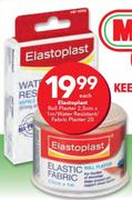 Elastoplast Roll Plaster-2.5cm x 1m/Water Resistant/Fabric Plaster 20-Each