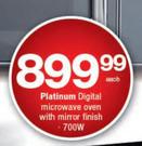 Platinum 20Ltr Digital Microwave Oven With Mirror Finish-Each