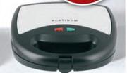 Platinum 2-Slice Stainless Steel Sandwich Maker-Each