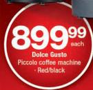 Dolce Gusto Piccolo Coffee Machine-Each