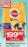 Pedigree Dog Food Assorted-5.5Kg/6Kg Each