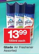 Glade Air Freshener Assorted-180ml Each