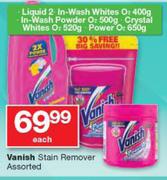 Vanish Stain Remover Assorted-Each