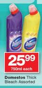 Domestos Thick Bleach Assorted-750ml Each
