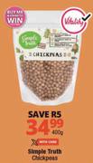 Simple Truth Chickpeas-400g