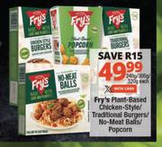 Fry's Plant Based Chicken Style/Traditional Burgers/No Meat balls/Popcorn-240g/300g/320g Each