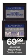 Lancewood Mature/White Cheddar Cheese-300g Each