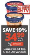 Lancewood Dip & Top All Variants-175g Each