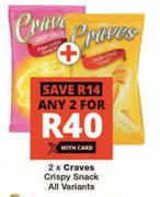 Craves Crispy Snack All Variants-For 2