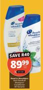 Head & Shoulders Anti Dandruff Shampoo/Conditioer All Variants-400ml Each