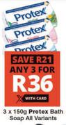 Protex Bath Soap All Variants-3 x 150g