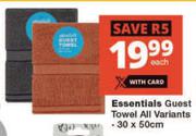 Essentials Guest Towel All Variants-30 x 50cm