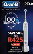 Oral-B D100 Electric Toothbrush-Each