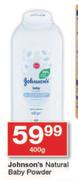Johnson's Natural Baby Powder-400g