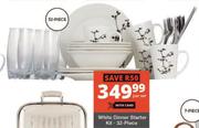 White 32 Piece Dinner Starter Kit-Per Set
